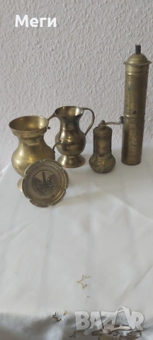 Лот старинни месингови предмети 