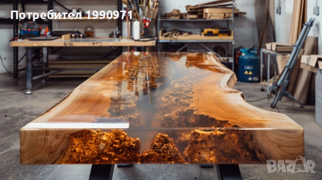 Маси от уникална дървесина и смола по поръчка, снимка 17 - Маси - 53729224
