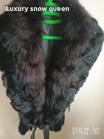 Елек естествена кожа лисица , снимка 3 - Елеци - 48222450