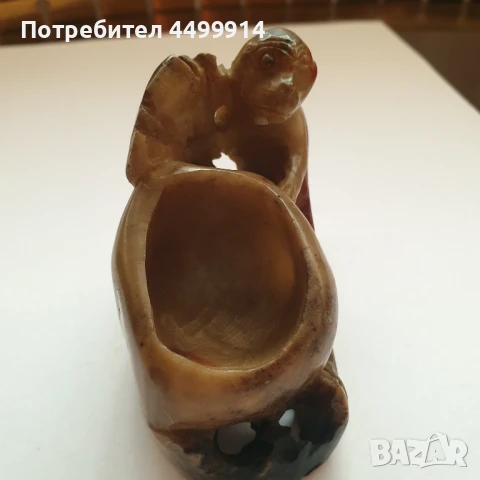 Стара фигура от сапунен камък, снимка 2 - Антикварни и старинни предмети - 50946191