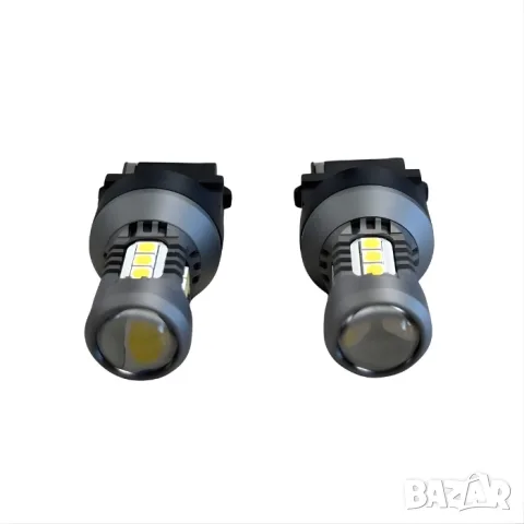 LED крушки 7440 T20 бели 12V 2 броя, снимка 2 - Аксесоари и консумативи - 55864839