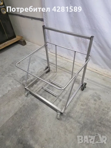 Немска хлебарска транспортна количка от неръждаема стомана