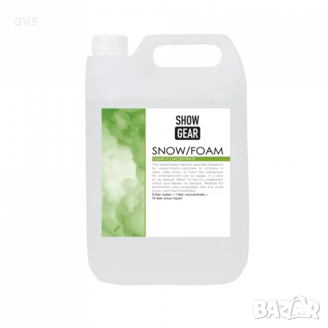 80342 37 Течност за сняг концентрат 1:10 Showtec 5 литра Snow/Foam, снимка 1