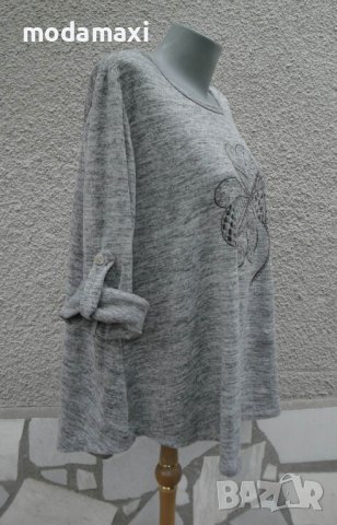 3XL Туника с красива детелина, снимка 8 - Блузи с дълъг ръкав и пуловери - 42613840