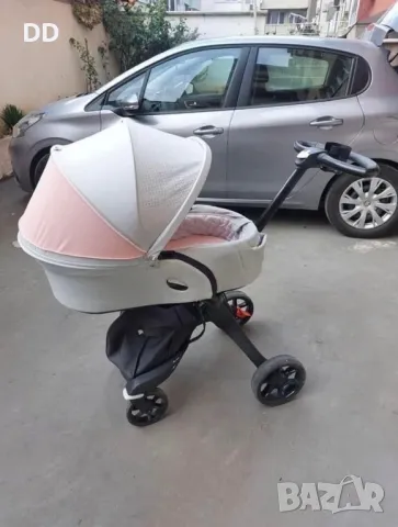 Stroller Stokke Xplory V6 Limit Edition Colour Melange Pink, снимка 11 - Детски колички - 49506286