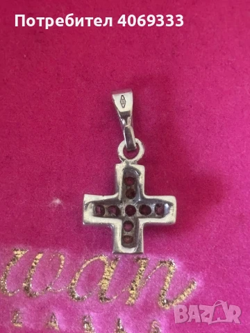 Златна висулка от бяло злато  2.10гр 14к, снимка 2 - Колиета, медальони, синджири - 50824791