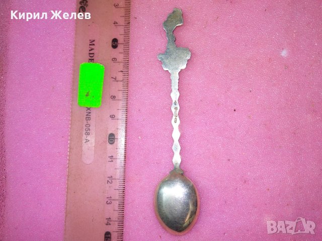 FONTEIN BRABO ANTWERPEN СТАРА ФИГУРАЛНА КОЛЕКЦИОНЕРСКА СРЕБЪРНА ЛЪЖИЧКА СРЕБРО 835 БЕЛГИЯ 43005, снимка 11 - Колекции - 44375321