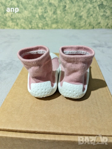 Чорапи за прохождане розови с панда | 22 номер , снимка 4 - Детски пантофи - 53851902