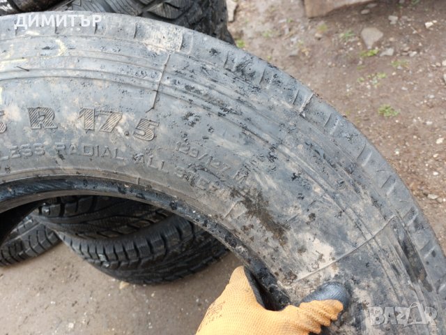 Само 1бр.Камионска предна PIRELLI 225/75/17.5 129M, снимка 5 - Гуми и джанти - 41240553