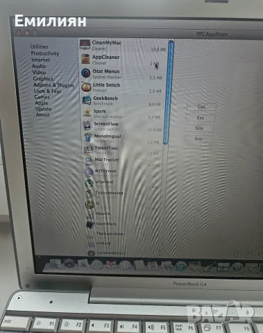 Ретро Apple PowerBook G4 12" 1.5 GHZ, Mac OS X Leopard, снимка 7 - Лаптопи за дома - 56224786