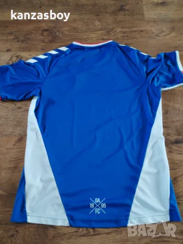 Oldham Athletic x hummel 2019-20 Home Kit - мъжка футболна тениска КАТО НОВА Л, снимка 8 - Тениски - 50169835