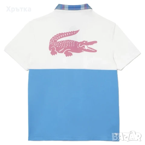 Lacoste Sport Large Croc - Оригинална мъжка тениска с яка размер M, снимка 1