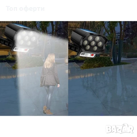 Соларна лампа тип камера за наблюдение BK36, 42 светодиода, снимка 8 - Соларни лампи - 51177568