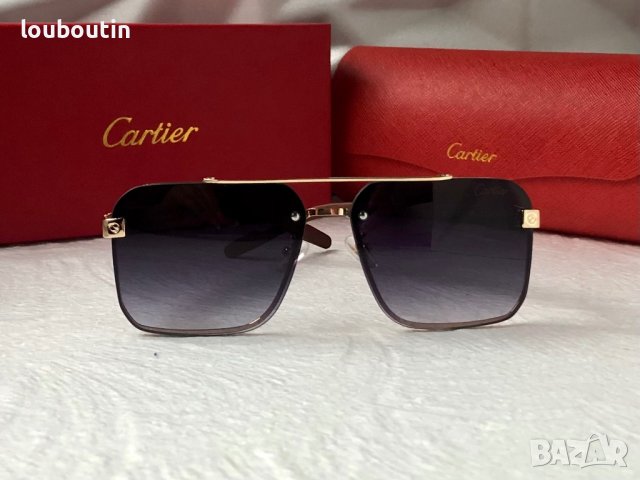 Cartier висок клас мъжки слънчеви очила с дървени дръжки, снимка 7 - Слънчеви и диоптрични очила - 42092535