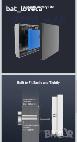 Смарт Видео Шпионка EZVIZ CP2 – 1080p Full HD, Wi-Fi, 4.3" Дисплей & Мобилно приложение, снимка 4 - Камери - 53756355