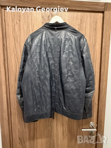 Мъжко кожено яке от естествена кожа Emporio Armani, снимка 2 - Якета - 56213516