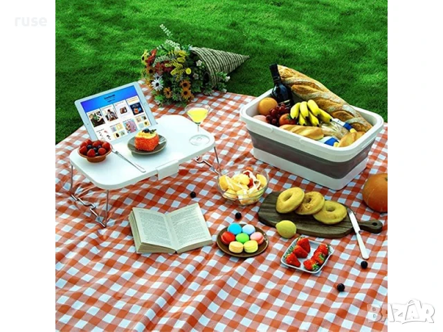 НОВИ! Сгъваема кошница за пикник с капак- маса кошница за пазаруване, снимка 3 - Други стоки за дома - 50755838