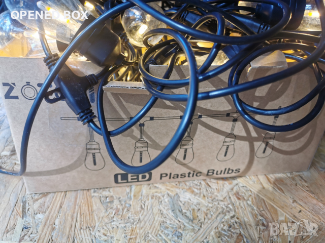 LED светещ гирлянд 45 м с 45 крушки, водоустойчив IP65, 2700 K, 45 W, енергиен клас А+, снимка 5 - Други - 44724845