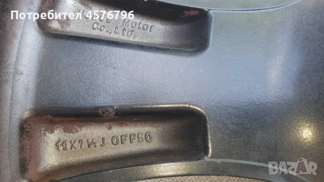 Джанти за Хонда ЦРВ 3 - ”19” 19x7,5J OFF50 - 500лв., снимка 5 - Части - 52968102