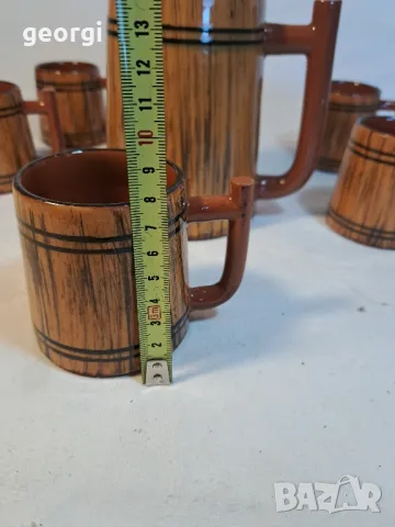 български сервиз за вино  4/6, снимка 5 - Сервизи - 49072524