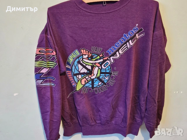 Блуза на O'neill Mentos World Cup 1990 Italy snowboard ski Large спорт ретро блуза 