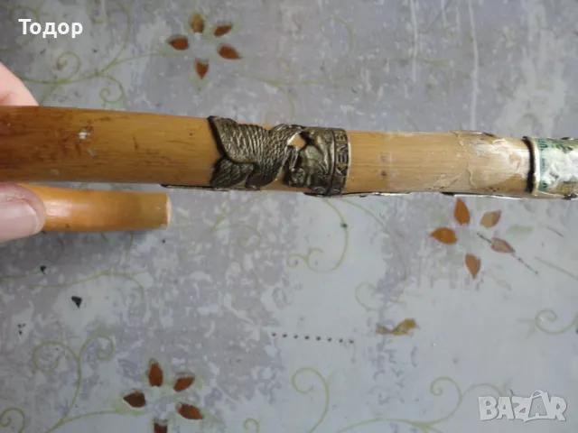 Страхотен туристически бастун с шип и значки , снимка 6 - Колекции - 50264998