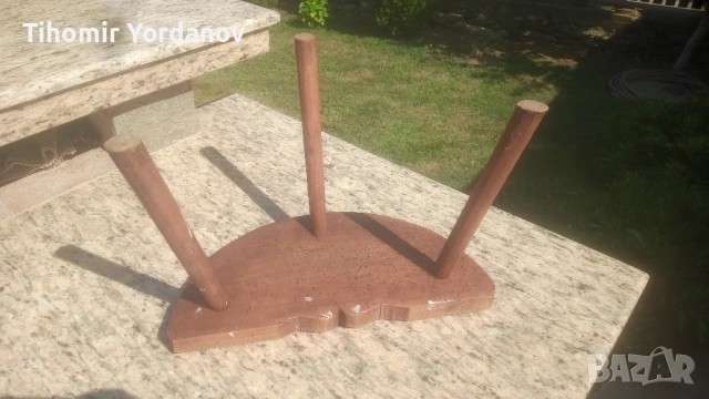 Трикрако столче., снимка 6 - Антикварни и старинни предмети - 51009348