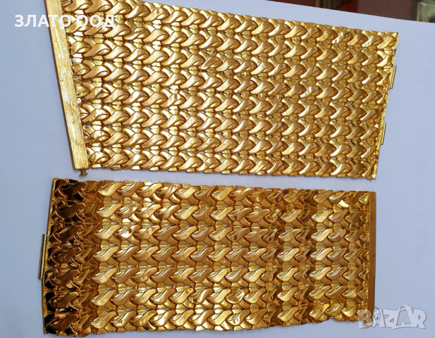 Златни гривни 14К-с цвят на 22К, снимка 2 - Гривни - 36144213