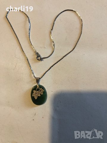 Висулка зелен камък и сребро, снимка 8 - Колиета, медальони, синджири - 39564022