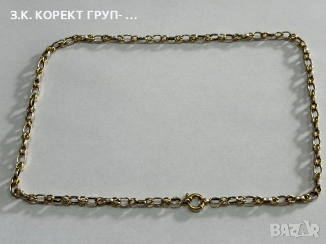 Златен синджир 14к, 21,67гр, снимка 6 - Колиета, медальони, синджири - 53755863