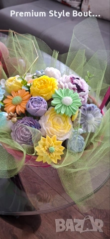 букет от свещи 