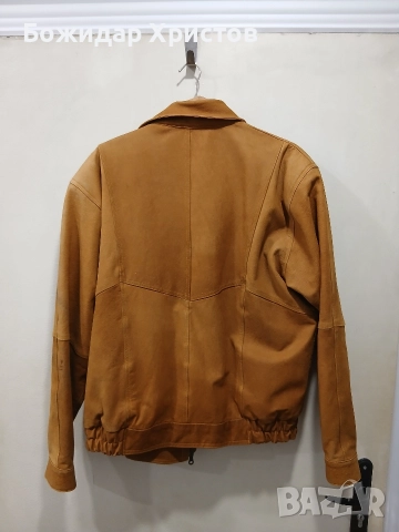 Мъжко кожено яке от естествена кожа – размер 58 / 3XL, снимка 2 - Якета - 52917907