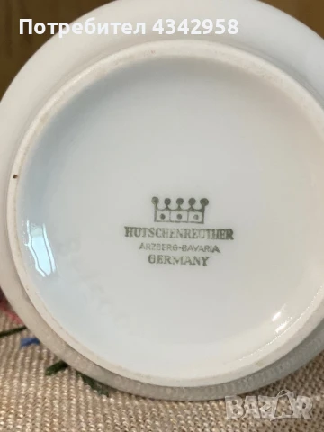 Hutschenreuther . Порцеланова ваза. 1960 г., снимка 4 - Антикварни и старинни предмети - 50607517