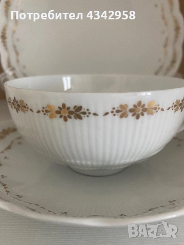 Винтидж порцеланов комплект Kaiser Romantica Monte Carlo – тройка (W. Germany) 1970-те, снимка 5 - Антикварни и старинни предмети - 53847097