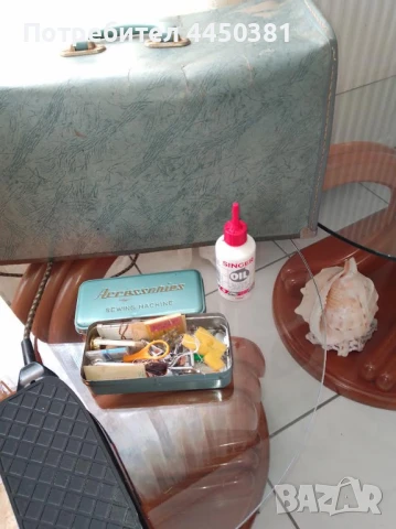 Старинна преносима електрическа работеща Японска шевна машина, снимка 9 - Антикварни и старинни предмети - 50570226