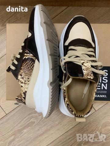 Bianki нови, естествена кожа обувки, снимка 8 - Маратонки - 53654490