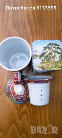 Кутия от китайски зелен чай; Китайска чаша за чай , снимка 3 - Чаши - 51666750
