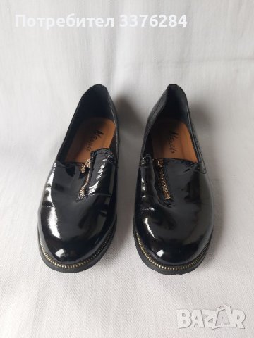 Черни лачени обувки Bosido, снимка 2 - Дамски елегантни обувки - 40582482