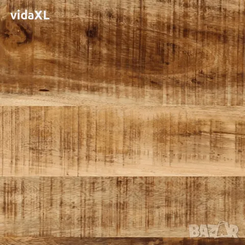 vidaXL Конзолна маса, 112x36x76 cм, мангово дърво масив и желязо, снимка 8 - Маси - 56147306
