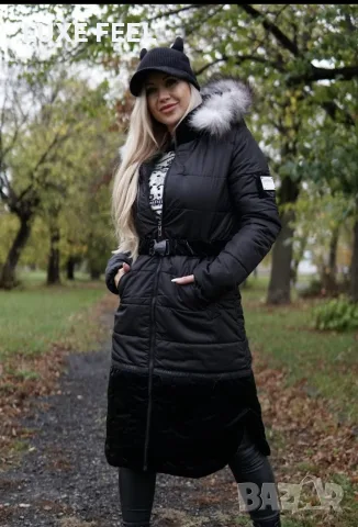 🤍 Естествен Косъм 🤍Дамски Зимно Яке XL -6XL