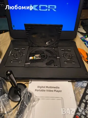 Комбиниран 14-инчов преносим телевизор/DVD плейър с HD въртящ се LED дисплей и DVB-T2 цифров

, снимка 5 - Телевизори - 50058142