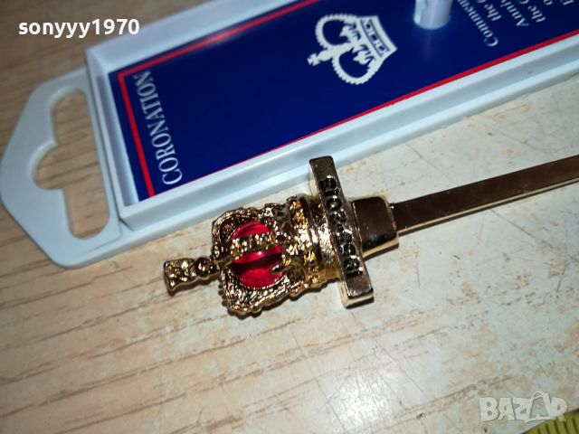 CORONATION-ROWENA MADE IN UK-ЗЛАТНА ЛЪЖИЧКА ОТ АНГЛИЯ 2902241833, снимка 14 - Колекции - 44533412
