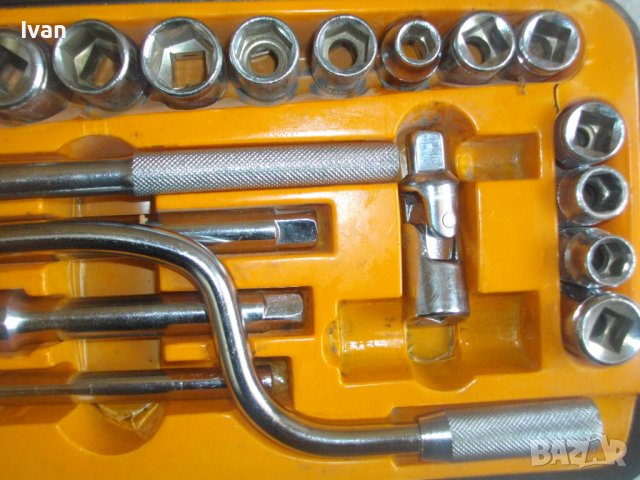 Нова Немска Гедория/Гидория/Комплект Инструменти-25 Части-Старо Качество-Маткап/Тресчотка/Удължители, снимка 8 - Други инструменти - 40073681