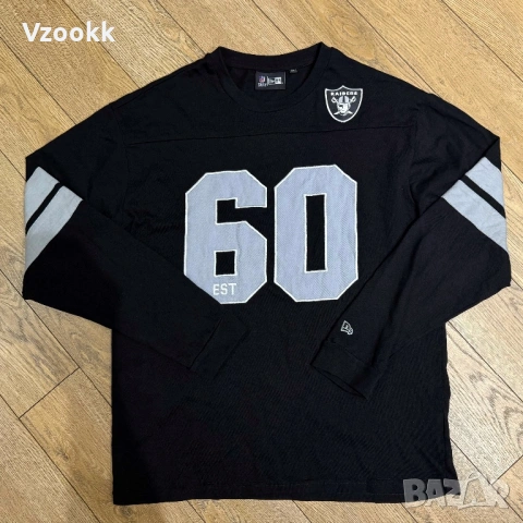 Мъжка блуза New Era x Raiders | M размер, снимка 2 - Блузи - 53240401