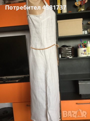 Ленена рокля Benetton, размер S, снимка 3 - Рокли - 51613896