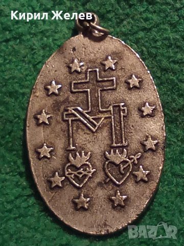 СТАРИННА ПОСРЕБРЕНА РИМОКАТОЛИЧЕСКА РЯДКА НАГРЪДНА ИКОНКА ДВУСТРАННА ИТАЛИЯ 34413, снимка 12 - Антикварни и старинни предмети - 39674746