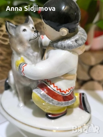 Руска порцеланова статуетка ЛФЗ, снимка 2 - Статуетки - 53753361