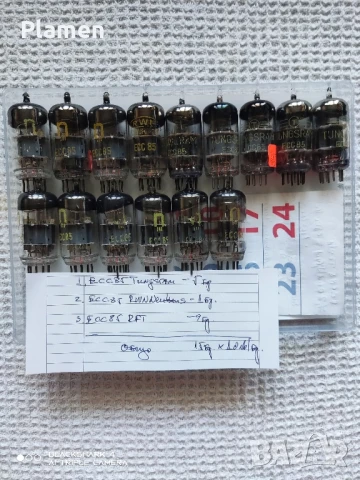 Входни, драйверни, пред усилвателни радиолампи, снимка 13 - Други - 51108257