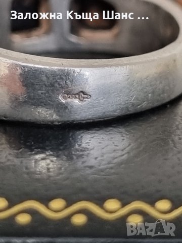 Сребърен пръстен с оникс 925 , снимка 5 - Пръстени - 41743021