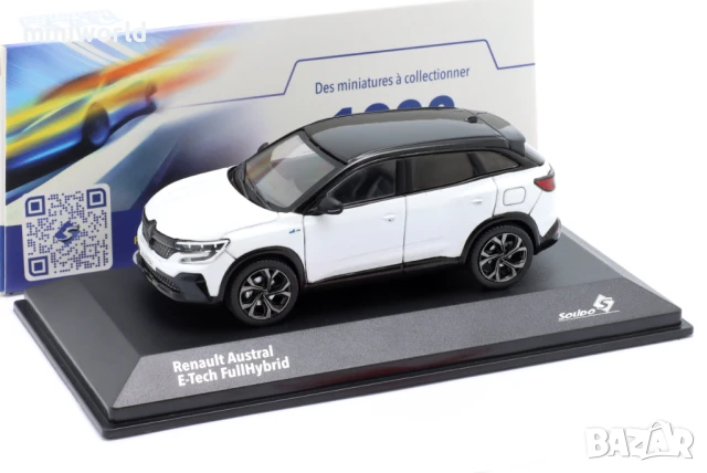 RENAULT AUSTRAL E-TECH Full Hybrid 2022 - мащаб 1:43 на SOLIDO моделът е нов в PVC дисплей-кейс, снимка 4 - Колекции - 51282009